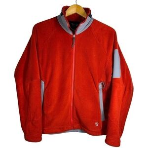 Mountain Hardware Brick Red Full Zip Fleece Jacket M